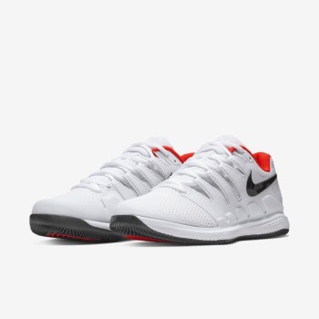 Nike Court Air Zoom Vapor X - Férfi Teniszcipő - Fehér/Világos Piros/Fekete